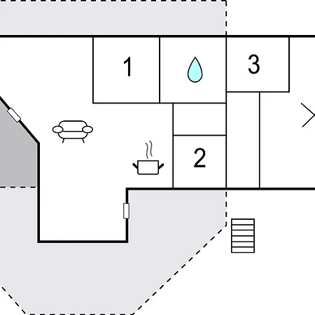 Three-bedroom In Haderslev 펜션 *